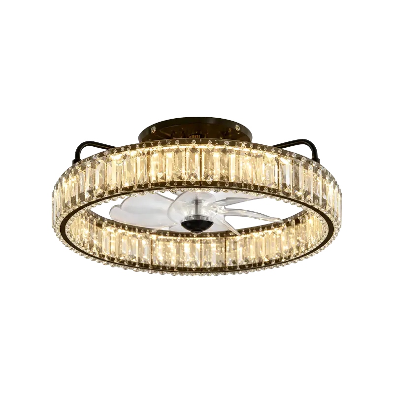 Downrod-Deckenventilator mit Licht