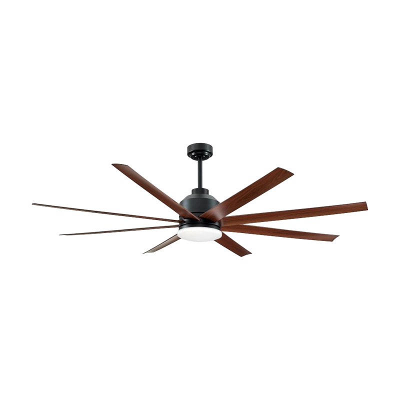 Traditioneller Deckenventilator mit schwarzer und dunkler Holzmaserung und Licht Traditioneller Deckenventilator mit schwarzer und dunkler Holzmaserung und Licht