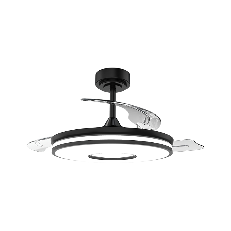 Leiser einziehbarer Deckenventilator mit unsichtbaren Flügeln Leiser einziehbarer Deckenventilator mit unsichtbaren Flügeln