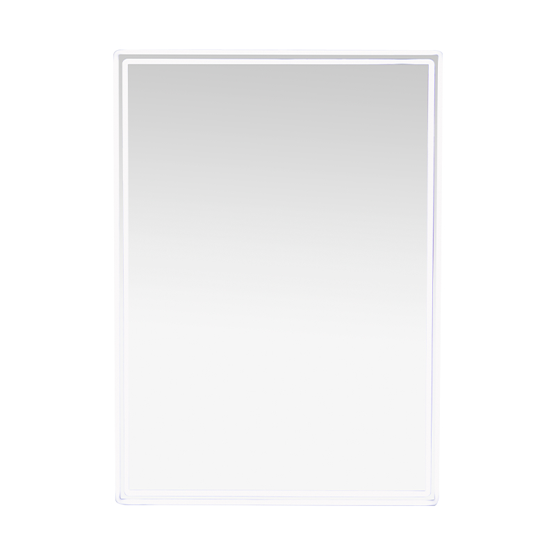 Eintüriger LED-Badezimmerspiegelschrank mit beschlagfreiem Schminkspiegel Eintüriger LED-Badezimmerspiegelschrank mit beschlagfreiem Schminkspiegel