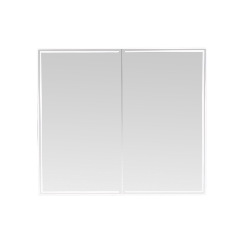Doppeltüriger LED-Smart-Badezimmerspiegelschrank (mit Antibeschlag-Handwischschalter) Doppeltüriger LED-Smart-Badezimmerspiegelschrank (mit Antibeschlag-Handwischschalter)