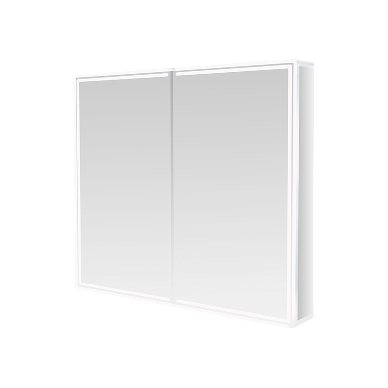 Doppeltüriger LED-Smart-Badezimmerspiegelschrank (mit Antibeschlag-Handwischschalter) Doppeltüriger LED-Smart-Badezimmerspiegelschrank (mit Antibeschlag-Handwischschalter)