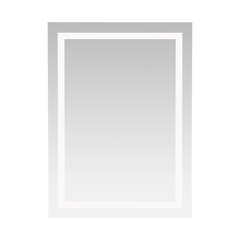 Badezimmerspiegel mit Aluminiumrahmen, LED, intelligent dimmbar, beschlagfrei, Hintergrundbeleuchtung